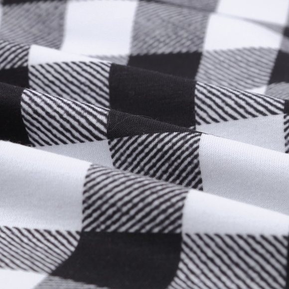 Christmas Tree Plaid Pattern Asymmetric Zip Hoodie light weight - Picture 10 of 12